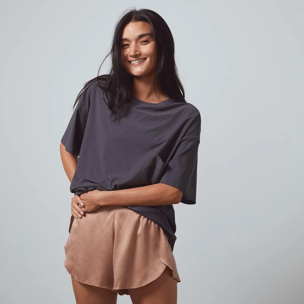 ✨Lunya✨ Cool Every Body Tee, Meditative Grey - S/M
